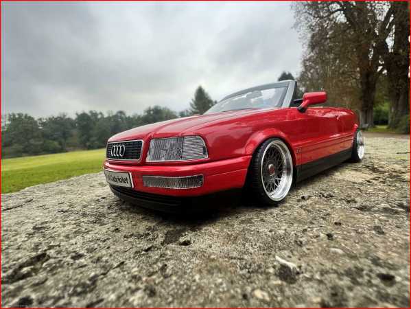 1:18 Audi 80 Typ89 Cabrio 2.3 Rot - Bj.91 erste Version + OVP